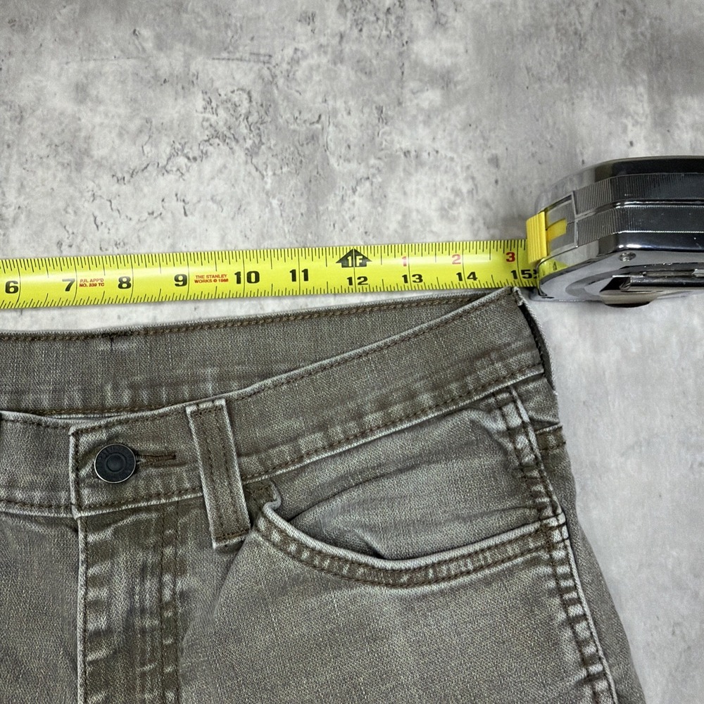 Levi's 511 Slim Fit Jeans Mens 30x30 Gray Wash Straight Leg Stretch Denim USA - Picture 6 of 12